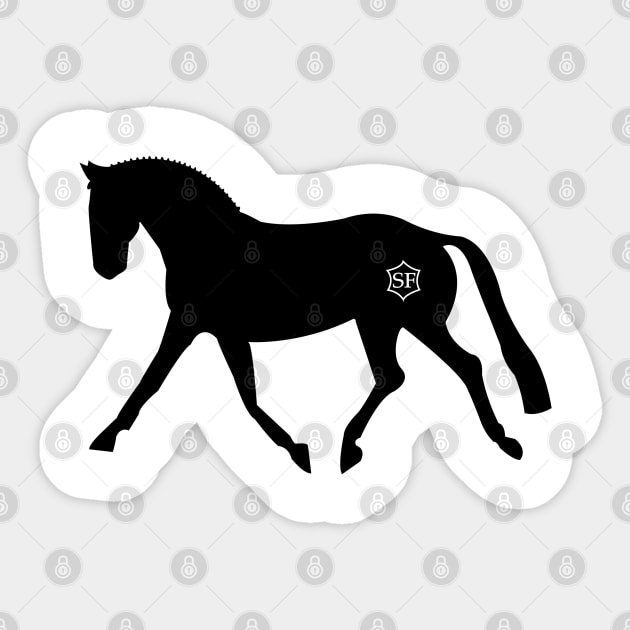 Selle Francais Warmblood Sticker by DickinsonDesign